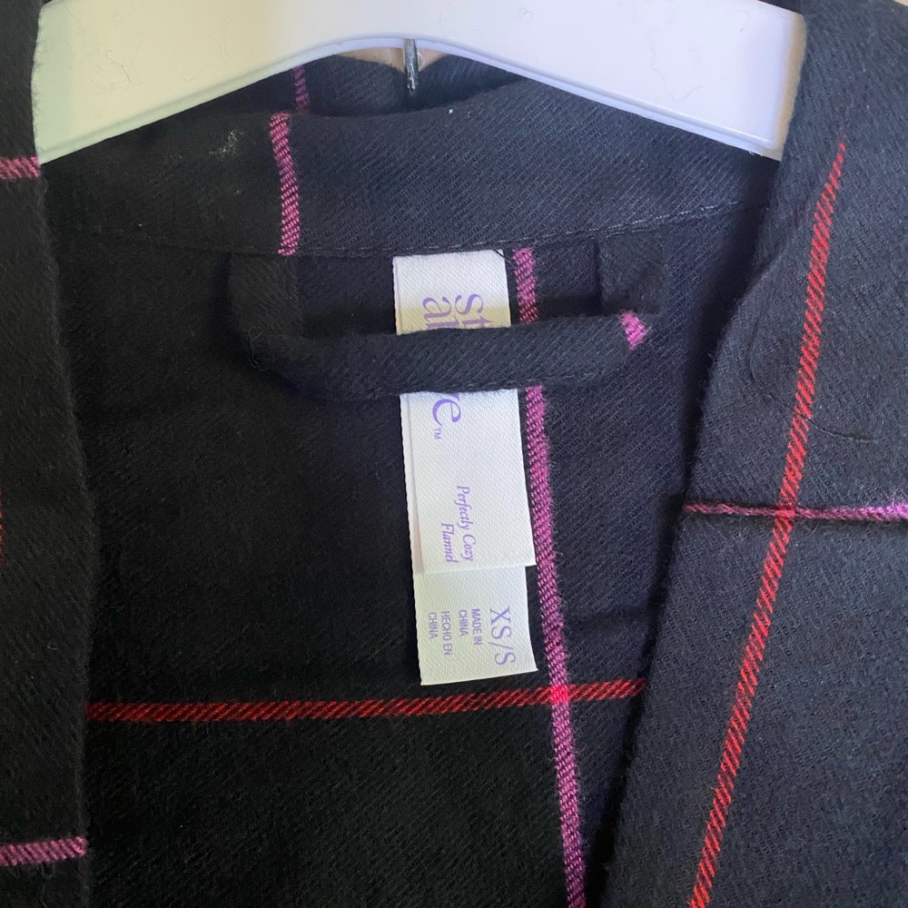 Stars‎ Above Flannel Robe - Picture 2 of 5